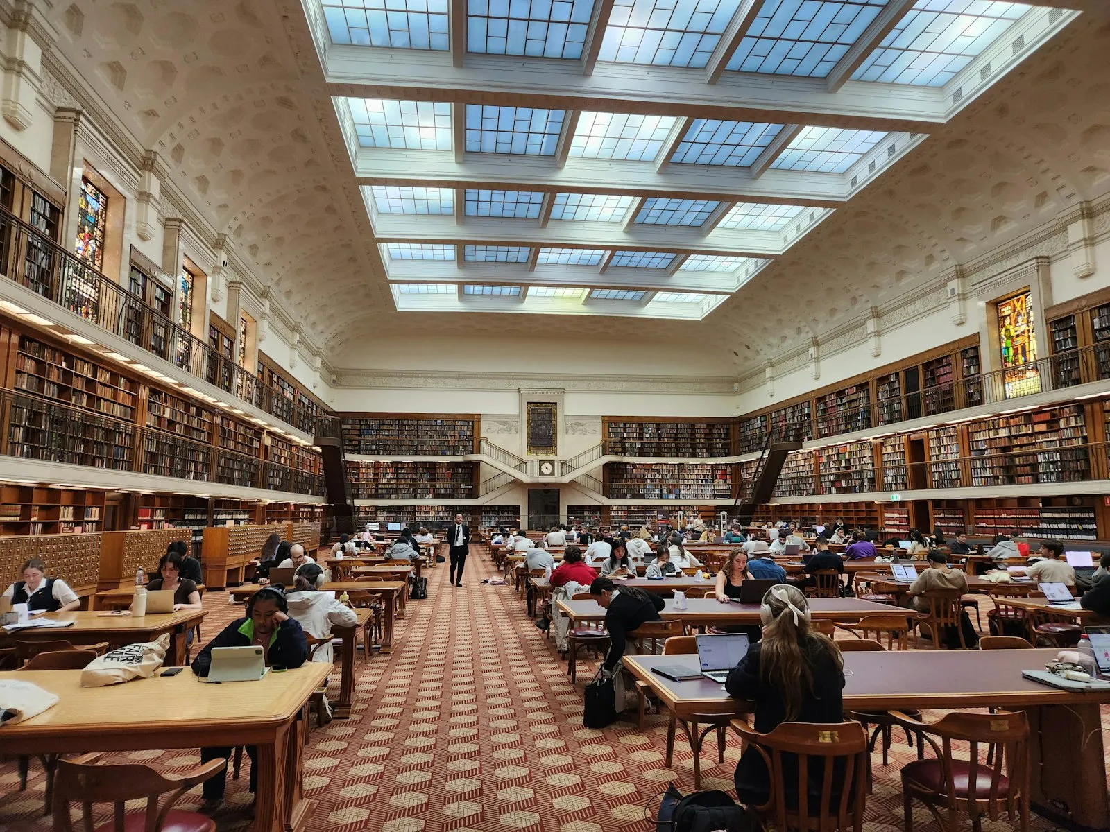 a large library filled with lots of books